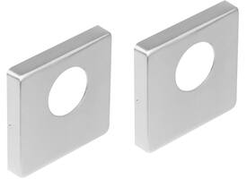Rondcilinderrozetten verdekt 53x53x8mm met nokken rvs