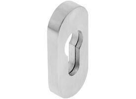 Veiligheid schuifrozet ovaal 69x30x9mm profielcilindergat rvs