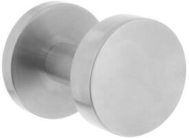 Knoprozetten verdekt ø55x8mm met nokken en vaste knop plat excentrisch met wisselstift rvs
