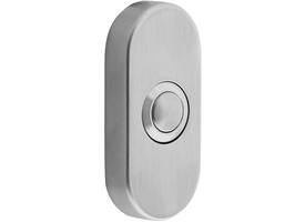 Deurbel ovaal 65x30x10mm verdekt rvs