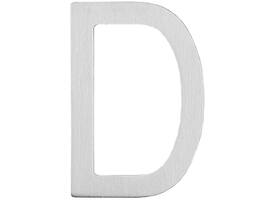 Huisletter D 100mm rvs
