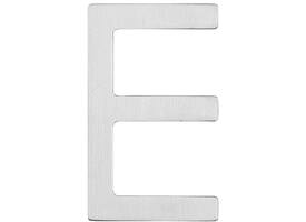 Huisletter E 100mm rvs