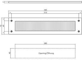 Set voordeurbeslag vierkant 2: voordeurknop, SKG rozetten, deurbel, briefplaat, tochtwering en deurkruk Jura op rozet rvs