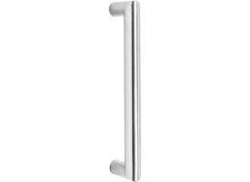 Deurgreep Hoek 90° 220x65x20mm hart op hart 200mm rvs