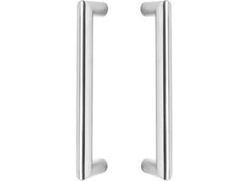 Deurgrepen Hoek 90° 630x80x30mm hart op hart 600mm rvs