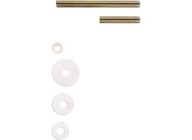 Bevestigingsset B tbv deurgrepen doorgaand paarsgewijze montage voor hout / glas / pvc / aluminium, deurdikte 10-65mm