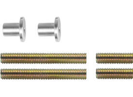 Bevestigingsset H tbv deurgrepen doorgaand enkelzijdige montage voor hout / pvc / aluminium, deurdikte 25-65mm