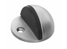 Deurstop bolrond ø43x25mm vloermontage rvs