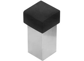 Deurstop vierkant 56x30x30mm universele montage rvs