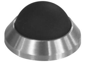 Deurstop bol ø20x10mm wandmontage rvs