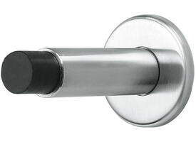 Deurstop ø22x89mm op rozet ø53mm wandmontage rvs