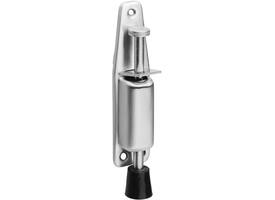 Deurvastzetter met voetrem 180(225)x35mm rvs