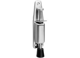 Deurvastzetter met voetrem 140(165)x32mm rvs