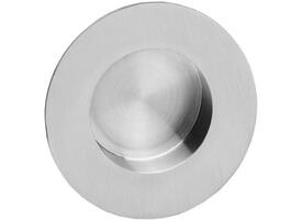 Schuifdeurkom rond 34/55mm verdekt rvs