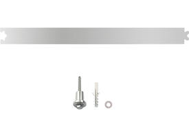 Tussenrail 45cm tbv schuifdeursysteem inclusief bevestigingsset rvs