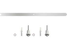 Tussenrail 90cm tbv schuifdeursysteem inclusief bevestigingsset rvs