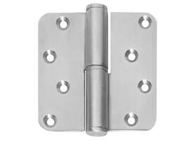 Kogelstiftpaumelle DIN links afgerond 3,5" (89x89x3mm) CE rvs