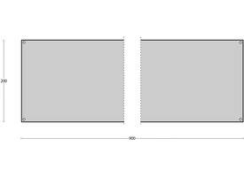 Schopplaat 200x900x1,5mm rvs