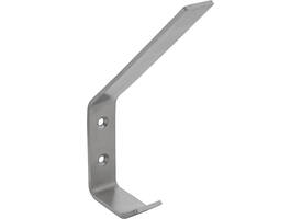 Kapstokhaak gebogen 140x80mm rvs