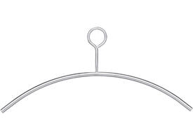 Kledinghanger ø10mm met dicht oog rvs