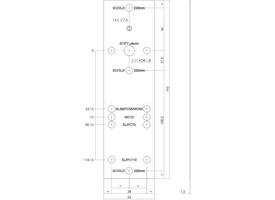 Boorsjabloon Intersteel tbv nokkengarnituren binnendeurbeslag RVS