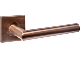 Gatdeel links Q 04 op rozet verdekt 53x53x6mm PVD brons