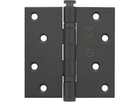 Kogellagerscharnier recht 3,5" (89x89x2,5mm) CE inclusief schroeven donker brons