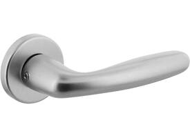 Deurkruk Sigaar met rozet verdekt ø50x7mm met nokken aluminium F1
