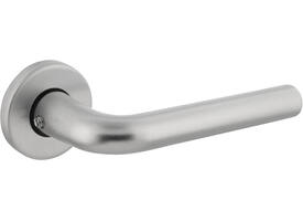 Deurkruk Derby met rozet verdekt ø50x7mm met nokken aluminium F1