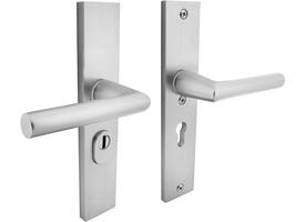 SKG3 veiligheidsbeslag rechthoekig 250x50mm kruk/kruk Jura met veerconstructie profielcilindergat 55mm met kerntrekbeveiliging aluminium F1