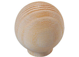 Meubelknop bolrond ø18/35mm essenhout