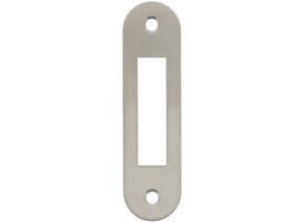 Sluitplaat 94x25x1,5mm tbv nachtschoot, afgerond, rvs