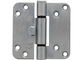 Glijlagerscharnier afgerond 3,5" (89x89x3mm) doorgezette knoop CE staal verzinkt