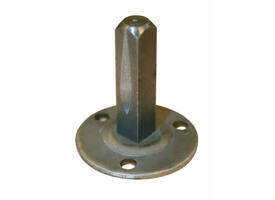 Onderplaat met vaste vierkantstift 8x35mm