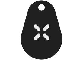 Black X NFC tags zwart set van 4 stuks
