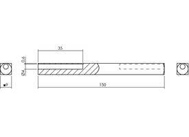 Stift beide zijden hol FH 9x150mm