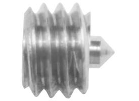 Inbusboutje met punt M6x6mm