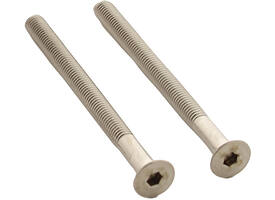 Set van 2 bouten 6-kant M5x65mm rvs