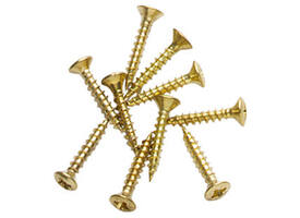 Houtschroef 3,5x20mm lenskop messing