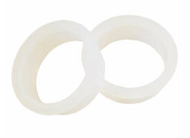Halsring ø23x1mm reductiemaat ø20mm-18mm nylon wit