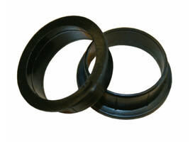 Halsring ø23x1mm reductiemaat ø20mm-18mm nylon zwart