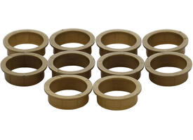 Accessoireset D: 10 nylon ringen ø20mm-18mm bruin