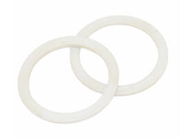 Halsring plat ø22,5x1,3mm binnenmaat ø18mm nylon wit