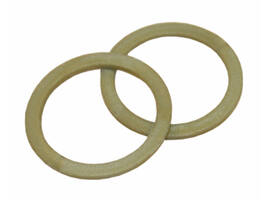 Halsring plat ø22,5x1,3mm binnenmaat ø18mm nylon bruin