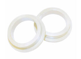 Halsring ø21x1mm reductiemaat ø18mm-16mm nylon wit