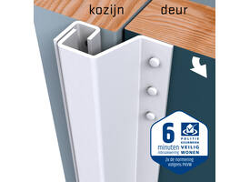 SecuStrip Plus buitendraaiend 0-6mm 2300mm wit