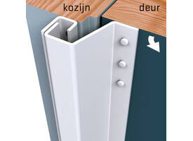 SecuStrip Plus buitendraaiend 7-13mm 2300mm wit