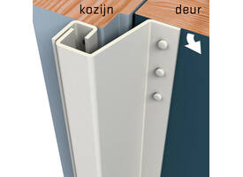 SecuStrip Plus buitendraaiend 14-20mm 2300mm creme ral 9001