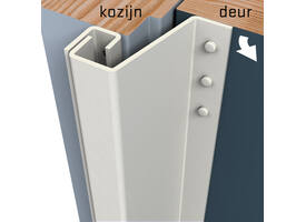 SecuStrip Plus buitendraaiend 21-27mm 2300mm creme ral 9001