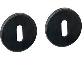 Sleutelrozetten verdekt ø52x6mm PVD zwart